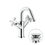 Immagine di Nobili LIRA miscelatore bicomando per bidet, con scarico push 1 1/4”, finitura cromo LR116219/2CR