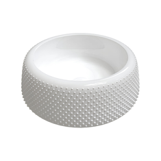 Immagine di Flaminia FALALA lavabo rotondo da appoggio Ø 46 cm, senza bordo per rubinetteria e troppopieno, colore bianco finitura lucido FA46A