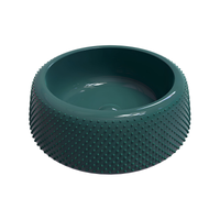 Immagine di Flaminia FALALA lavabo rotondo da appoggio Ø 46 cm, senza bordo per rubinetteria e troppopieno, colore smeraldo finitura lucido FA46ASME