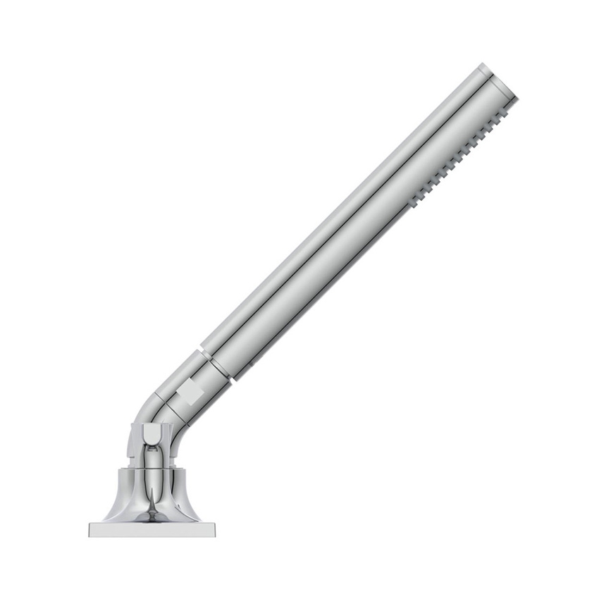 Immagine di Ideal Standard JOY NEO gruppo bordo vasca a 5 fori, con bocca di erogazione, due leve lineari, deviatore e doccetta, finitura cromo BD165AA