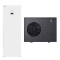 Immagine di LG THERMA V R290 sistema idronico trifase composto da pompa di calore 9 kW e unità interna COMBI UNIT con accumulo 200 litri HM093HF.UB40+HN1639HY.NK0