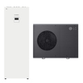 Immagine di LG THERMA V R290 sistema idronico monofase composto da pompa di calore 9 kW e unità interna COMBI UNIT con accumulo 200 litri HM091HF.UB40+HN1616HY.NK0