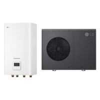 Immagine di LG THERMA V R290 sistema idronico trifase composto da pompa di calore 9 kW e unità interna HYDRO UNIT HM093HF.UB40+HN1639HC.NK0