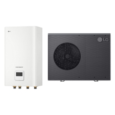 Immagine di LG THERMA V R290 sistema idronico monofase composto da pompa di calore 7 kW e unità interna HYDRO UNIT HM071HF.UB40+HN1616HC.NK0
