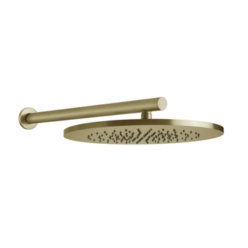 Immagine di Gessi SHOWER soffione a parete orientabile, Ø 35 cm, finitura brass brushed PVD 54148#727