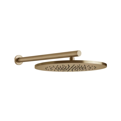 Immagine di Gessi 316 SHOWER soffione a parete orientabile, finitura warm bronze brushed PVD 54148#726