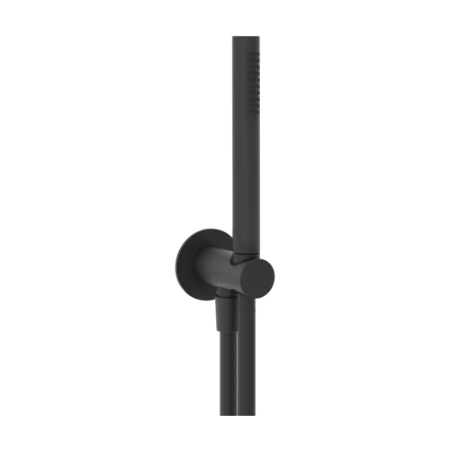 Immagine di Gessi 316 SHOWER set doccia con presa acqua, doccetta anticalcare e flessibile 150 cm, finitura matte black 54023#299