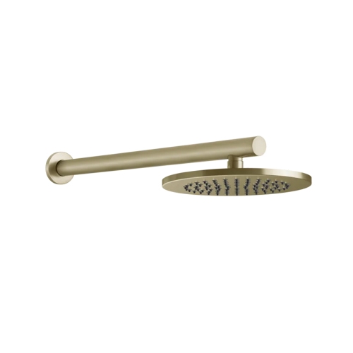 Immagine di Gessi 316 SHOWER soffione rotondo Ø 22 cm, a parete, orientabile, finitura brass brushed PVD 54149#727