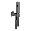 Immagine di Gessi RETTANGOLO scopino a getto d'acqua a parete, con attacco da 1/2", finitura black metal PVD 33823#706