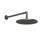 Gessi SHOWER soffione a parete orientabile, finitura black metal brushed PVD 63348#707