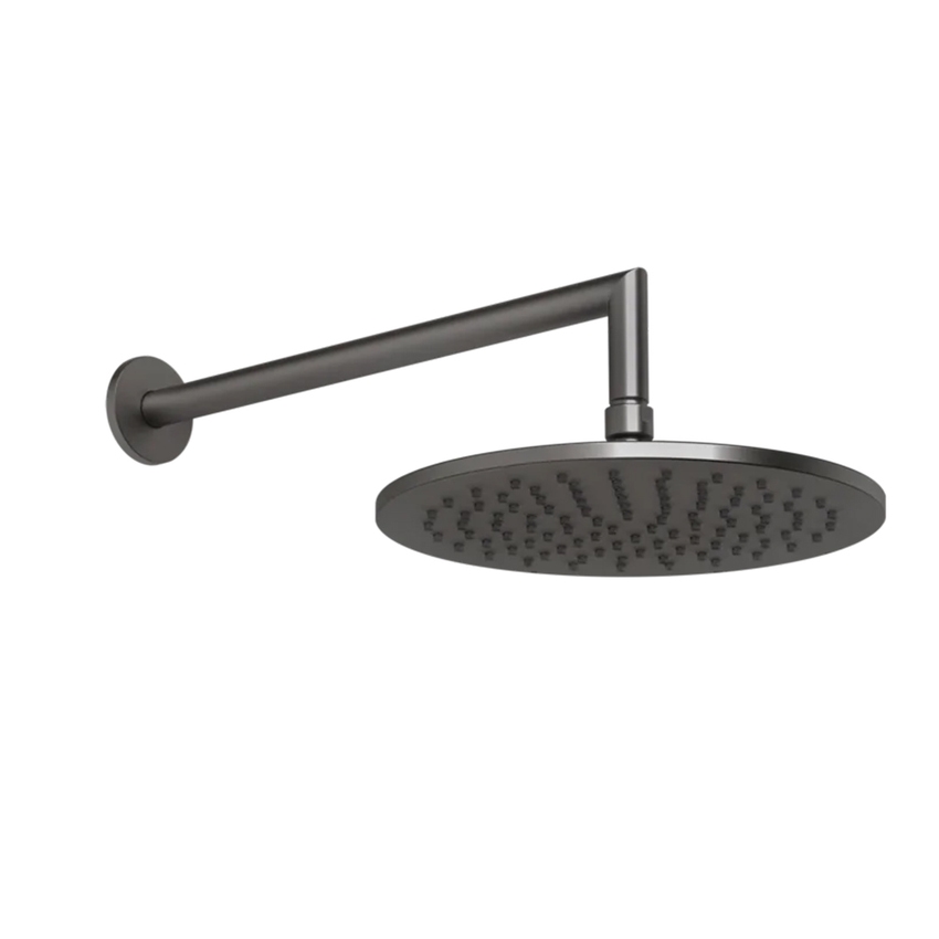Immagine di Gessi SHOWER soffione a parete orientabile, finitura black metal brushed PVD 63348#707