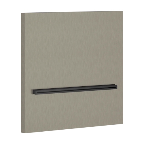 Immagine di Gessi SHOWER Bocca doccia a parete a cascata, comando remoto non incluso, finitura steel brushed 20295#239