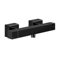 Immagine di Gessi RETTANGOLO miscelatore termostatico esterno doccia, finitura black metal PVD 19431#706