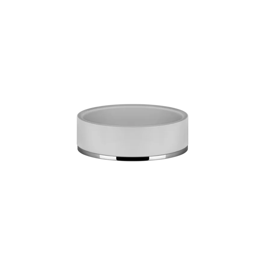 Immagine di Gessi TONDO ACCESSORIES porta sapone d'appoggio colore bianco, finitura cromo 58525#031
