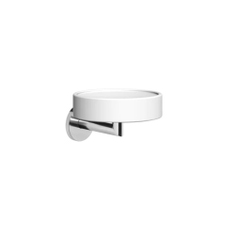 Immagine di Gessi TONDO ACCESSORIES porta sapone a parete colore bianco, finitura cromo 63601#031