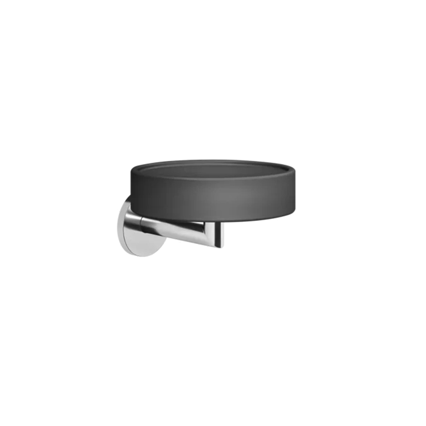Immagine di Gessi ACCESSORIES porta sapone a parete colore nero, finitura cromo 63602#031