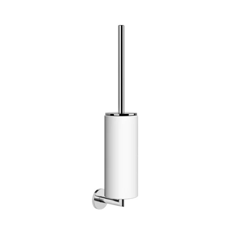 Immagine di Gessi TONDO ACCESSORIES porta scopino a parete colore bianco, finitura cromo 63619#031