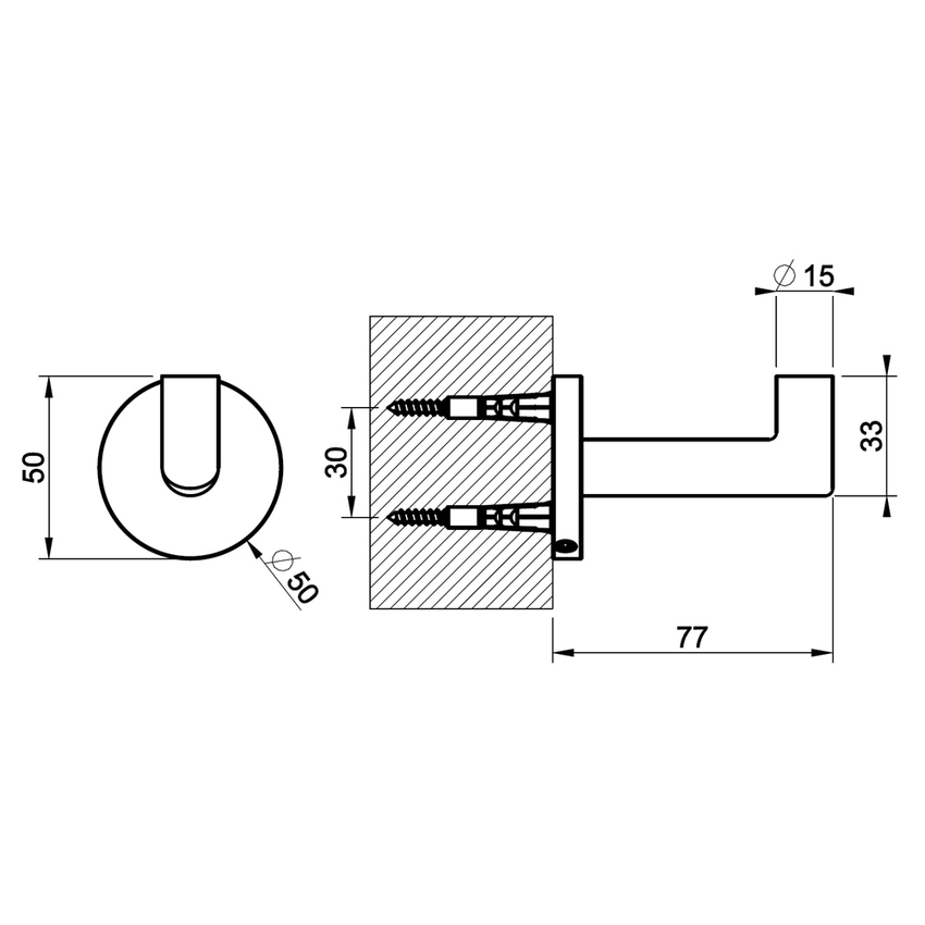 Immagine di Gessi ACCESSORIES appendino a parete, finitura cromo 63621#031