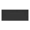 Immagine di Ideal Standard ULTRA FLAT S I.LIFE piatto doccia rettangolare L.170 P.70 cm, antiscivolo e con scarico nascosto sul lato lungo, in IdealSolid+, effetto pietra, colore nero finitura opaco T5244FV