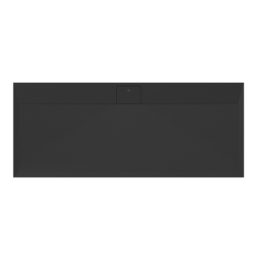 Immagine di Ideal Standard ULTRA FLAT S I.LIFE piatto doccia rettangolare L.170 P.70 cm, antiscivolo e con scarico nascosto sul lato lungo, in IdealSolid+, effetto pietra, colore nero finitura opaco T5244FV