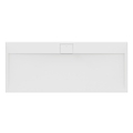 Immagine di Ideal Standard ULTRA FLAT S I.LIFE piatto doccia rettangolare L.170 P.70 cm, antiscivolo e con scarico nascosto sul lato lungo, in IdealSolid+, effetto pietra, colore bianco finitura opaco T5244FR
