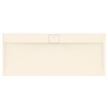 Immagine di Ideal Standard ULTRA FLAT S I.LIFE piatto doccia rettangolare L.170 P.70 cm, antiscivolo e con scarico nascosto sul lato lungo, in IdealSolid+, effetto pietra, colore sabbia finitura opaco T5244FT