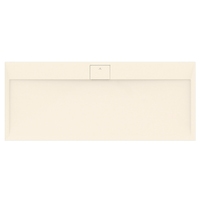 Immagine di Ideal Standard ULTRA FLAT S I.LIFE piatto doccia rettangolare L.170 P.70 cm, antiscivolo e con scarico nascosto sul lato lungo, in IdealSolid+, effetto pietra, colore sabbia finitura opaco T5244FT