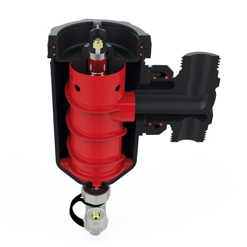 Immagine di Sentinel ELIMINATOR VORTEX 500 Filtro defangatore capiente 500 ml 2 raccordi 1″ M ELIMV500-GRP1M-EXP