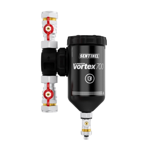 Immagine di Sentinel ELIMINATOR VORTEX 700 Filtro defangatore con griglia 500 ml 2 raccordi 1″ M ELIMV700-GRP1M-EXP