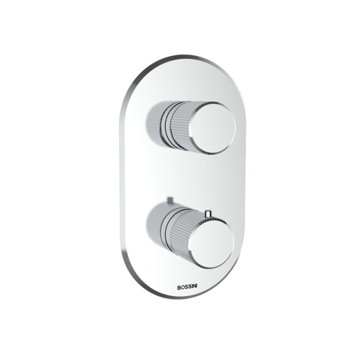 Immagine di Bossini PLY miscelatore termostatico universale ad incasso per doccia, 1-5 vie con deviatore, senza corpo incasso, finitura cromo Z00932000030005
