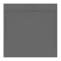 Immagine di Ideal Standard ULTRA FLAT S I.LIFE piatto doccia quadrato 100 cm, antiscivolo e con scarico nascosto, in IdealSolid+, effetto pietra, colore grigio cemento finitura opaco T5234FS