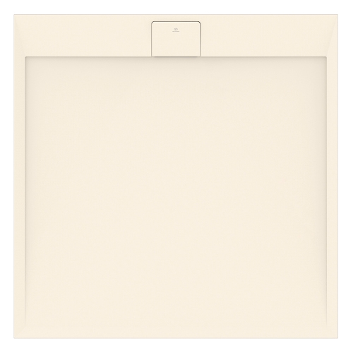 Immagine di Ideal Standard ULTRA FLAT S I.LIFE piatto doccia quadrato 70 cm, antiscivolo e con scarico nascosto, in IdealSolid+, effetto pietra, colore sabbia finitura opaco T5246FT