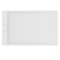 Immagine di Ideal Standard ULTRA FLAT S I.LIFE piatto doccia rettangolare L.140 P.70 cm, antiscivolo e con scarico nascosto sul lato corto, in IdealSolid+, effetto pietra, colore bianco finitura opaco T5591FR