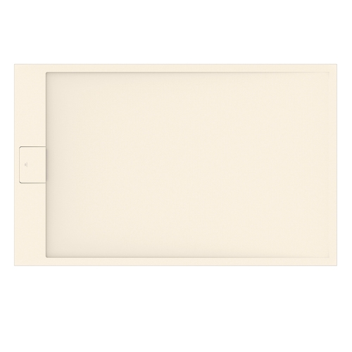 Immagine di Ideal Standard ULTRA FLAT S I.LIFE piatto doccia rettangolare L.140 P.80 cm, antiscivolo e con scarico nascosto sul lato corto, in IdealSolid+, effetto pietra, colore sabbia finitura opaco T5570FT