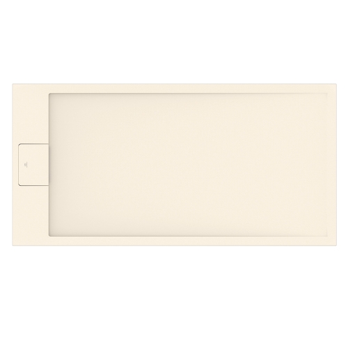 Immagine di Ideal Standard ULTRA FLAT S I.LIFE piatto doccia rettangolare L.120 P.80 cm, antiscivolo e con scarico nascosto sul lato corto, in IdealSolid+, effetto pietra, colore sabbia finitura opaco T5220FT