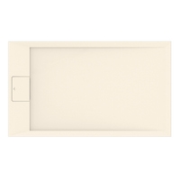Immagine di Ideal Standard ULTRA FLAT S I.LIFE piatto doccia rettangolare L.120 P.70 cm, antiscivolo e con scarico nascosto sul lato corto, in IdealSolid+, effetto pietra, colore sabbia finitura opaco T5233FT