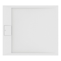 Immagine di Ideal Standard ULTRA FLAT S I.LIFE piatto doccia rettangolare L.90 P.70 cm, antiscivolo e con scarico nascosto sul lato corto, in IdealSolid+, effetto pietra, colore bianco finitura opaco T5237FR