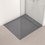 Immagine di Ideal Standard ULTRA FLAT S I.LIFE piatto doccia rettangolare L.100 P.80 cm, antiscivolo e con scarico nascosto sul lato corto, in IdealSolid+, effetto pietra, colore grigio cemento finitura opaco T5223FS