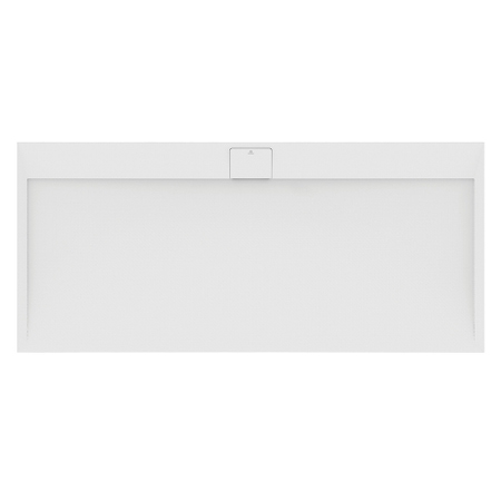 Immagine di Ideal Standard ULTRA FLAT S I.LIFE piatto doccia rettangolare L.200 P.90 cm, antiscivolo e con scarico nascosto sul lato lungo, in IdealSolid+, effetto pietra, colore bianco finitura opaco T5243FR