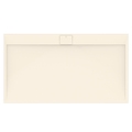 Immagine di Ideal Standard ULTRA FLAT S I.LIFE piatto doccia rettangolare L.180 P.90 cm, antiscivolo e con scarico nascosto sul lato lungo, in IdealSolid+, effetto pietra, colore sabbia finitura opaco T5230FT