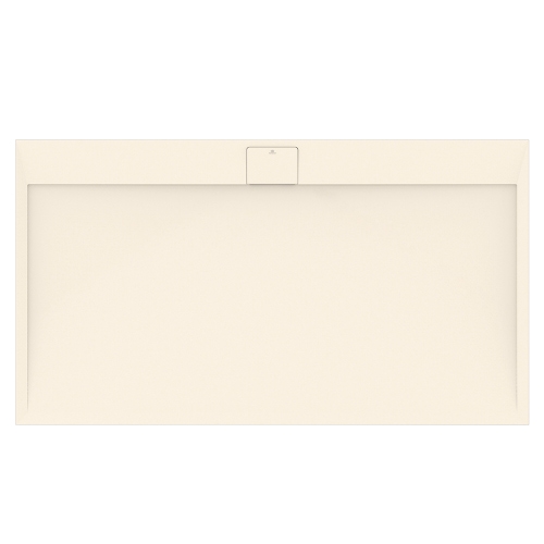 Immagine di Ideal Standard ULTRA FLAT S I.LIFE piatto doccia rettangolare L.180 P.100 cm, antiscivolo e con scarico nascosto sul lato lungo, in IdealSolid+, effetto pietra, colore sabbia finitura opaco T5245FT