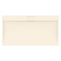 Immagine di Ideal Standard ULTRA FLAT S I.LIFE piatto doccia rettangolare L.170 P.90 cm, antiscivolo e con scarico nascosto sul lato lungo, in IdealSolid+, effetto pietra, colore sabbia finitura opaco T5239FT