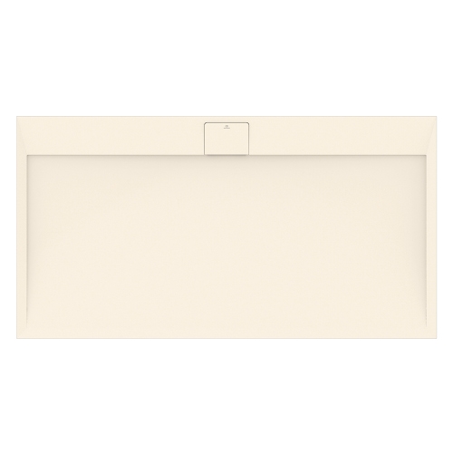 Immagine di Ideal Standard ULTRA FLAT S I.LIFE piatto doccia rettangolare L.170 P.90 cm, antiscivolo e con scarico nascosto sul lato lungo, in IdealSolid+, effetto pietra, colore sabbia finitura opaco T5239FT