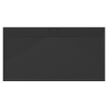 Immagine di Ideal Standard ULTRA FLAT S I.LIFE piatto doccia rettangolare L.170 P.90 cm, antiscivolo e con scarico nascosto sul lato lungo, in IdealSolid+, effetto pietra, colore nero finitura opaco T5239FV