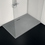 Immagine di Ideal Standard ULTRA FLAT S I.LIFE piatto doccia rettangolare L.170 P.80 cm, antiscivolo e con scarico nascosto sul lato lungo, in IdealSolid+, effetto pietra, colore grigio cemento finitura opaco T5238FS