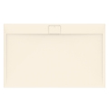 Immagine di Ideal Standard ULTRA FLAT S I.LIFE piatto doccia rettangolare L.140 P.80 cm, antiscivolo e con scarico nascosto sul lato lungo, in IdealSolid+, effetto pietra, colore sabbia finitura opaco T5224FT