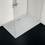 Immagine di Ideal Standard ULTRA FLAT S I.LIFE piatto doccia rettangolare L.140 P.70 cm, antiscivolo e con scarico nascosto sul lato lungo, in IdealSolid+, effetto pietra, colore bianco finitura opaco T5241FR