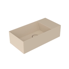 Immagine di Flaminia APPLIGHT 5025 DX lavabo L.50 P.25 cm, sospeso con piano rubinetteria a destra, senza troppopieno, colore argilla finitura opaco AP5025DXARG