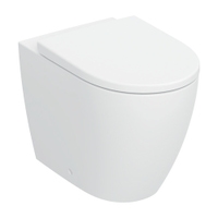 Immagine di Geberit ICON vaso a pavimento TURBOFLUSH a filo parete con fissaggi nascosti, sedile con discesa ammortizzata, colore bianco finitura opaco 503.080.JT.1