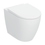 Immagine di Geberit ICON set sanitari a pavimento, vaso TURBOFLUSH, con sedile a chiusura ammortizzata, bidet monoforo con troppopieno, colore bianco finitura opaco 503.080.JT.1+502.384.JT.1